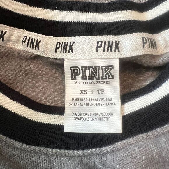 Victoria’s Secret pink grey crew neck sweater. Size xs - Picture 4 of 8